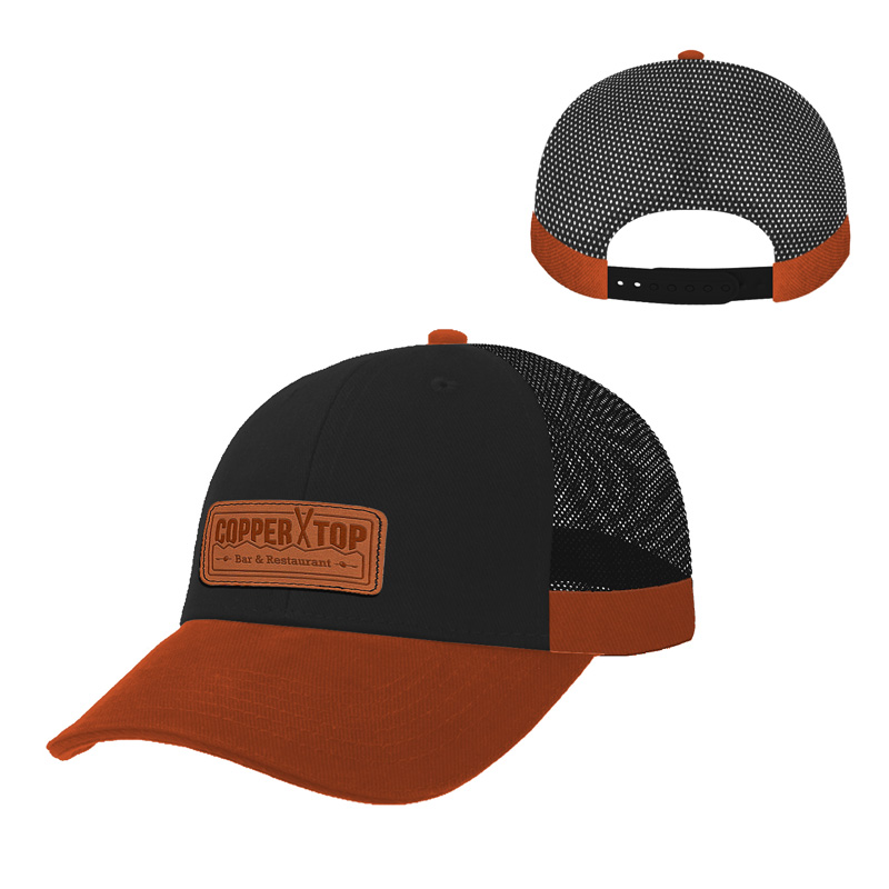 6-Panel Trucker Hat w/ Snapback Closure