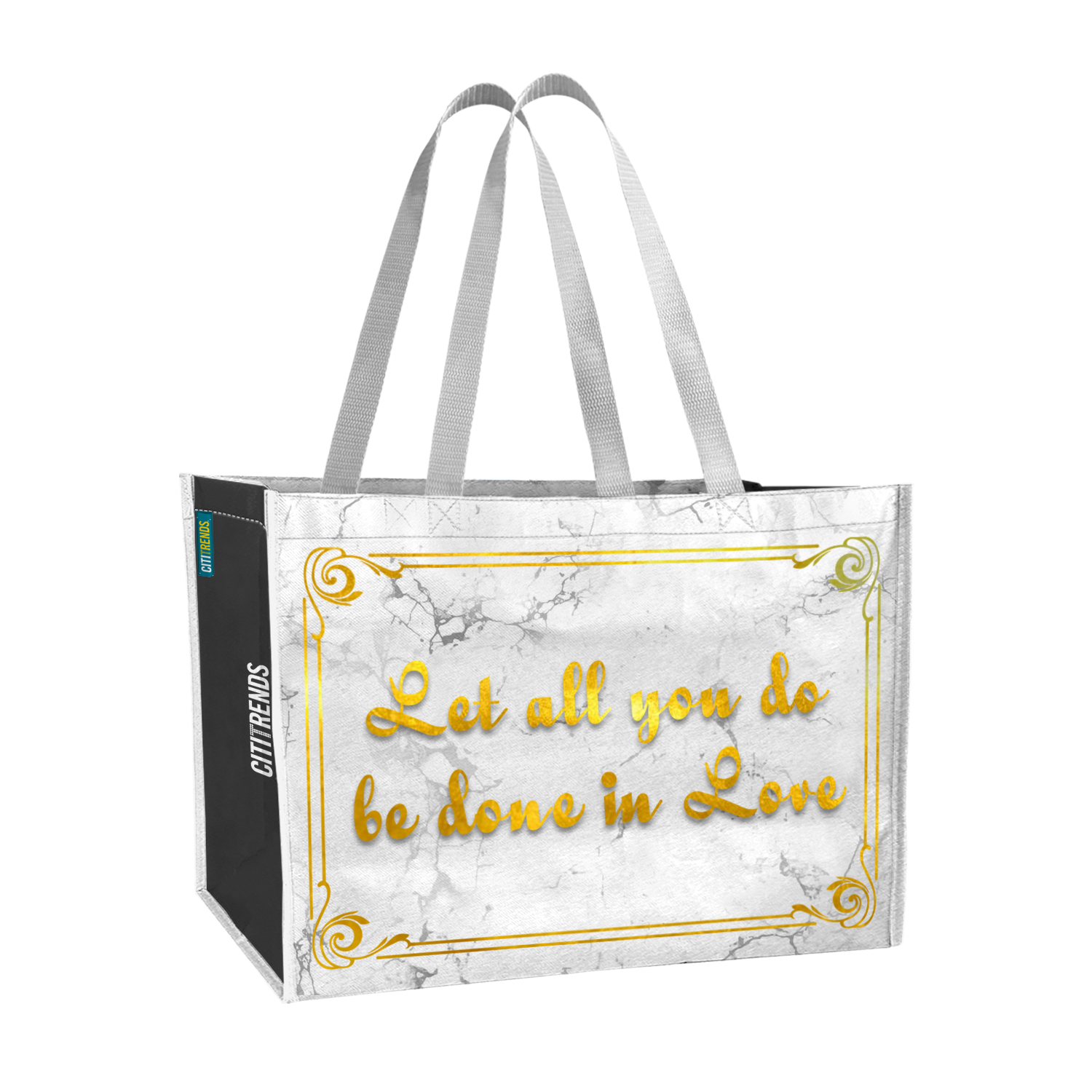Grossy Laminated Non-woven Tote Bag Shopping Bag - CitiTrends06