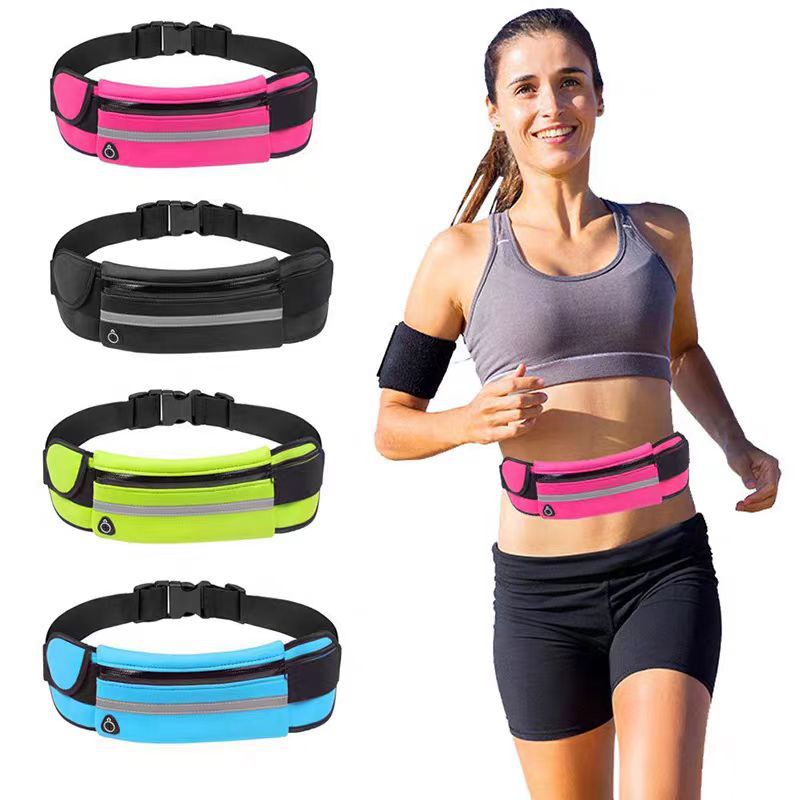 Waterproof Fanny Pack Running Waist Pouch Phone Holder Adjustable Sports Money Belt with Headphone Port